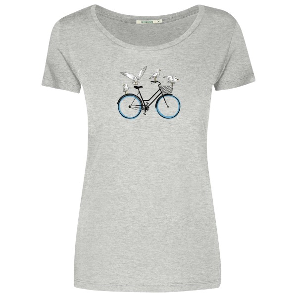 GreenBomb - Women's Bike Seagulls Loves T-Shirt - T-Shirt Gr M grau von GreenBomb