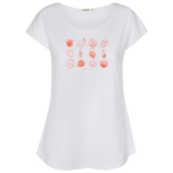 GreenBomb - Women's Bike Strawberry Cool T-Shirt - T-Shirt Gr M weiß von GreenBomb