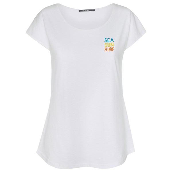 GreenBomb - Women's Lifestyle Sea Sun Surf Cool - T-Shirts - T-Shirt Gr S;XL;XS weiß von GreenBomb