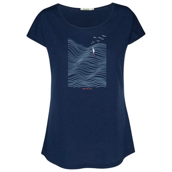 GreenBomb - Women's Nature High Sea Cool T-Shirt - T-Shirt Gr XS blau von GreenBomb