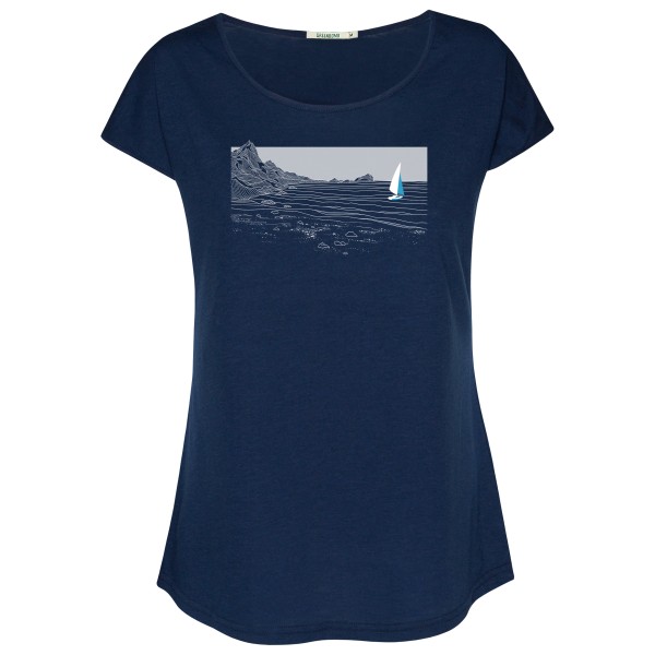 GreenBomb - Women's Nature Set Sail Cool T-Shirt - T-Shirt Gr S blau von GreenBomb