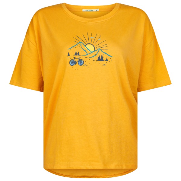 GreenBomb - Women's Nature Sunset Ride Feel T-Shirt - T-Shirt Gr L;M;S;XS orange von GreenBomb