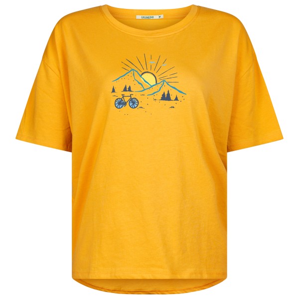 GreenBomb - Women's Nature Sunset Ride Feel T-Shirt - T-Shirt Gr XS orange von GreenBomb