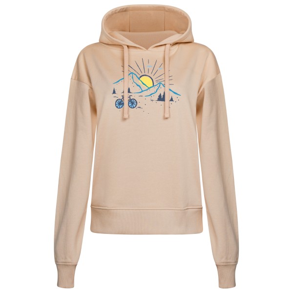 GreenBomb - Women's Nature Sunset Ride Flipper Pullover - Hoodie Gr S beige von GreenBomb