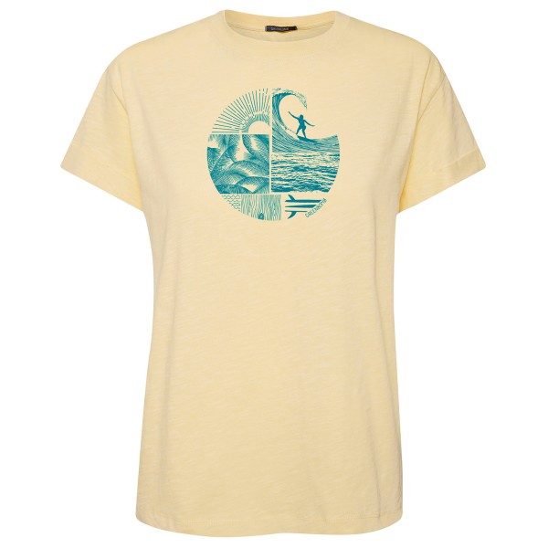 GreenBomb - Women's Nature Surf Circle Stop - T-Shirts - T-Shirt Gr M beige von GreenBomb