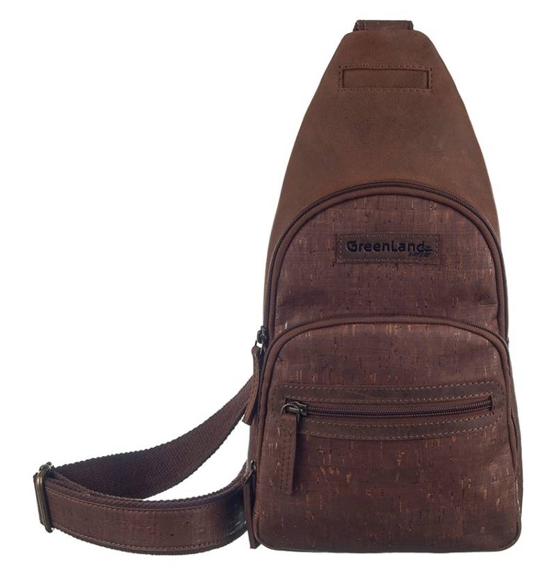 GreenLand Nature Cityrucksack »NATURE Leather-Cork«, Rechtsseitig oder linksseitig tragbar von GreenLand Nature