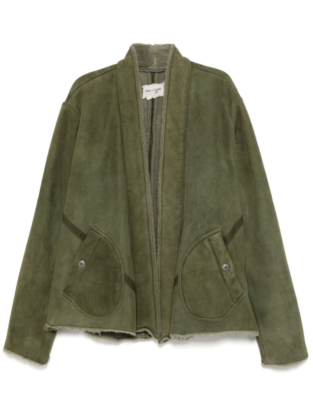 Greg Lauren Army shearling jacket - Green von Greg Lauren