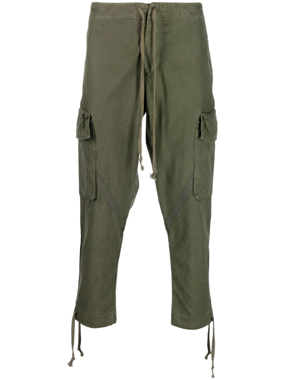 Greg Lauren cropped tapered trousers - Green von Greg Lauren