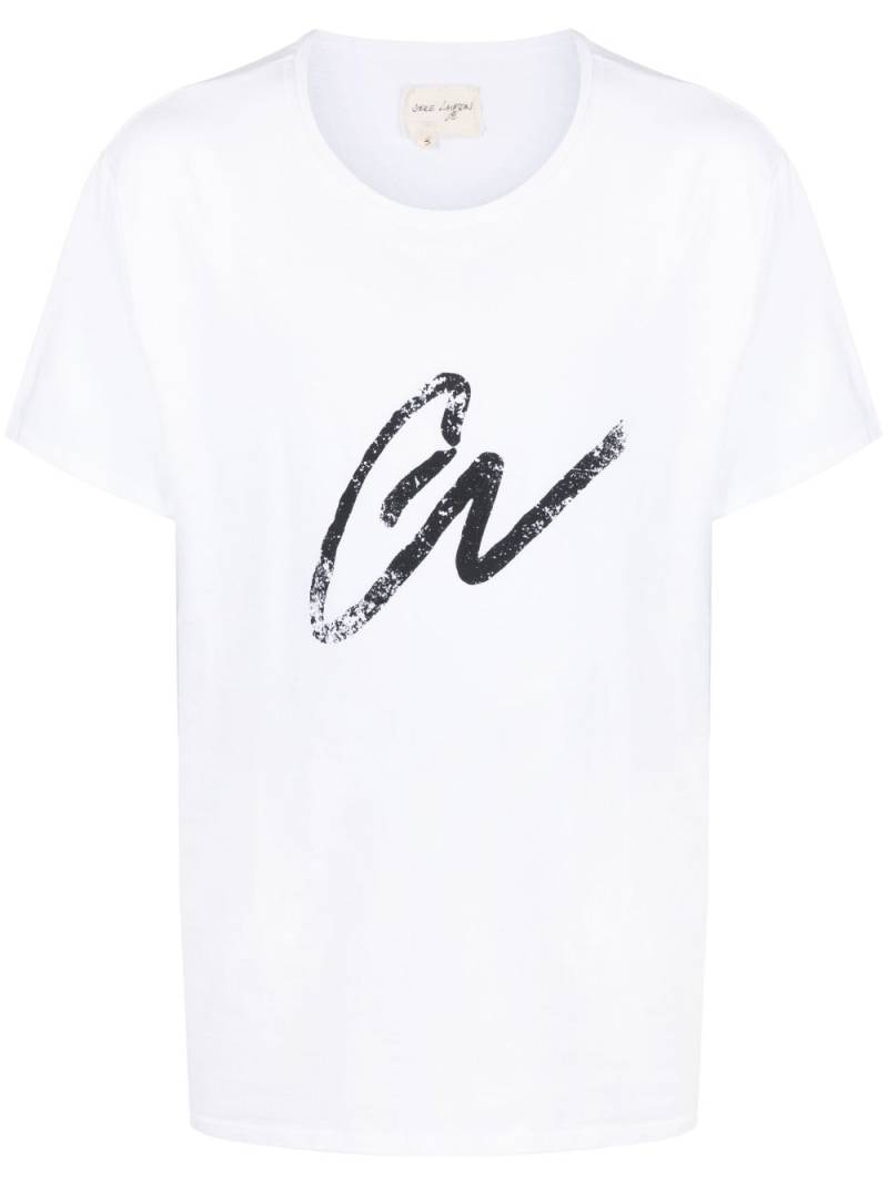 Greg Lauren logo-print cotton T-shirt - White von Greg Lauren