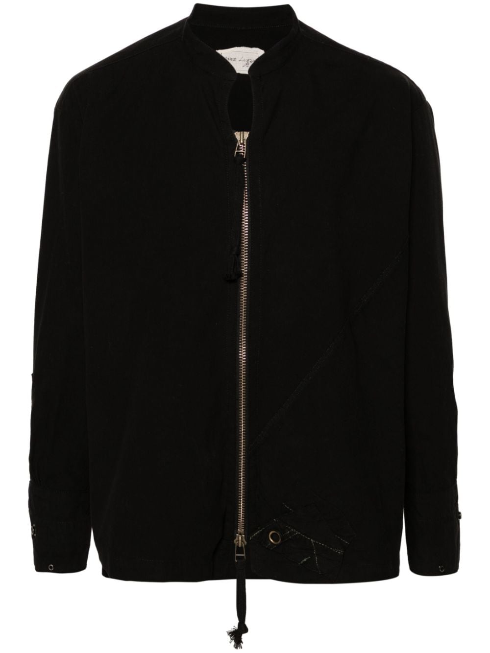 Greg Lauren zip-up cotton shirt jacket - Black von Greg Lauren