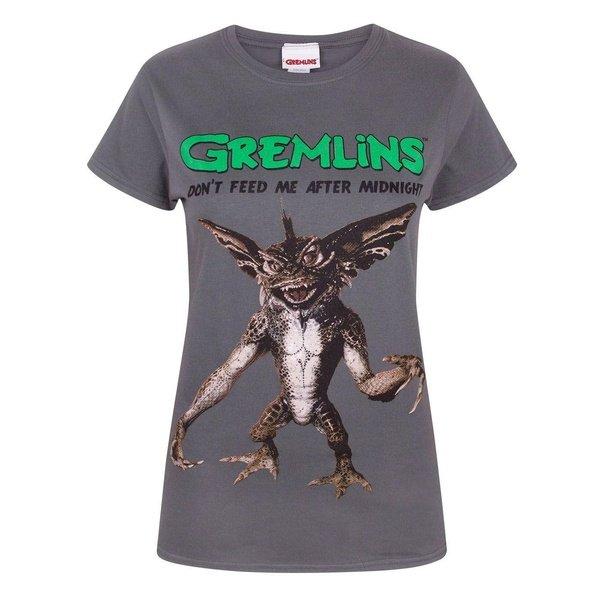 Spike Tshirt Damen Charcoal Black L von Gremlins