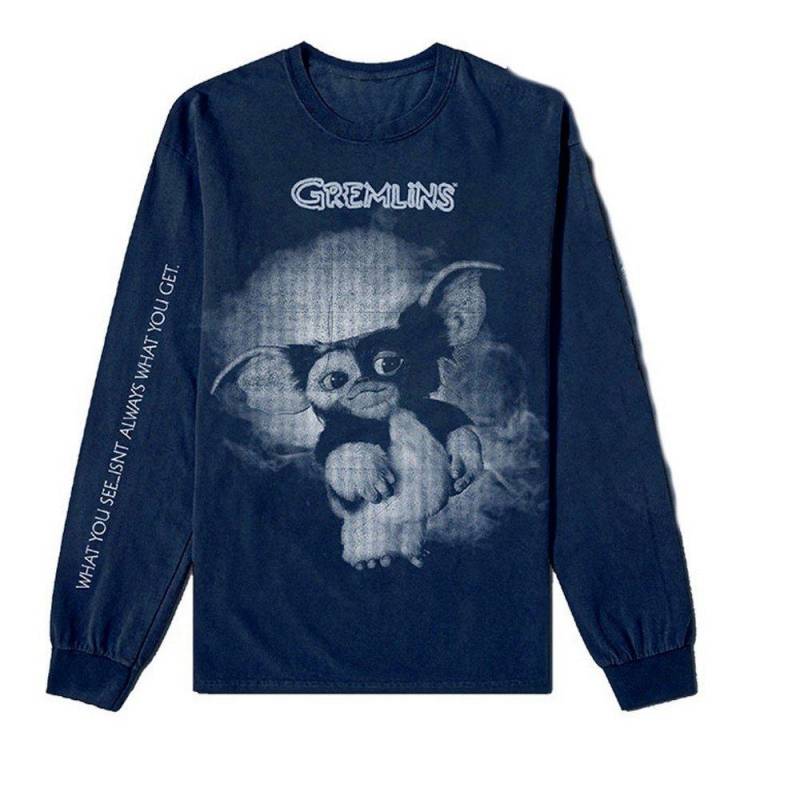 Gremlins - TShirt Langärmlig, für Damen, Marine, Größe L von Gremlins