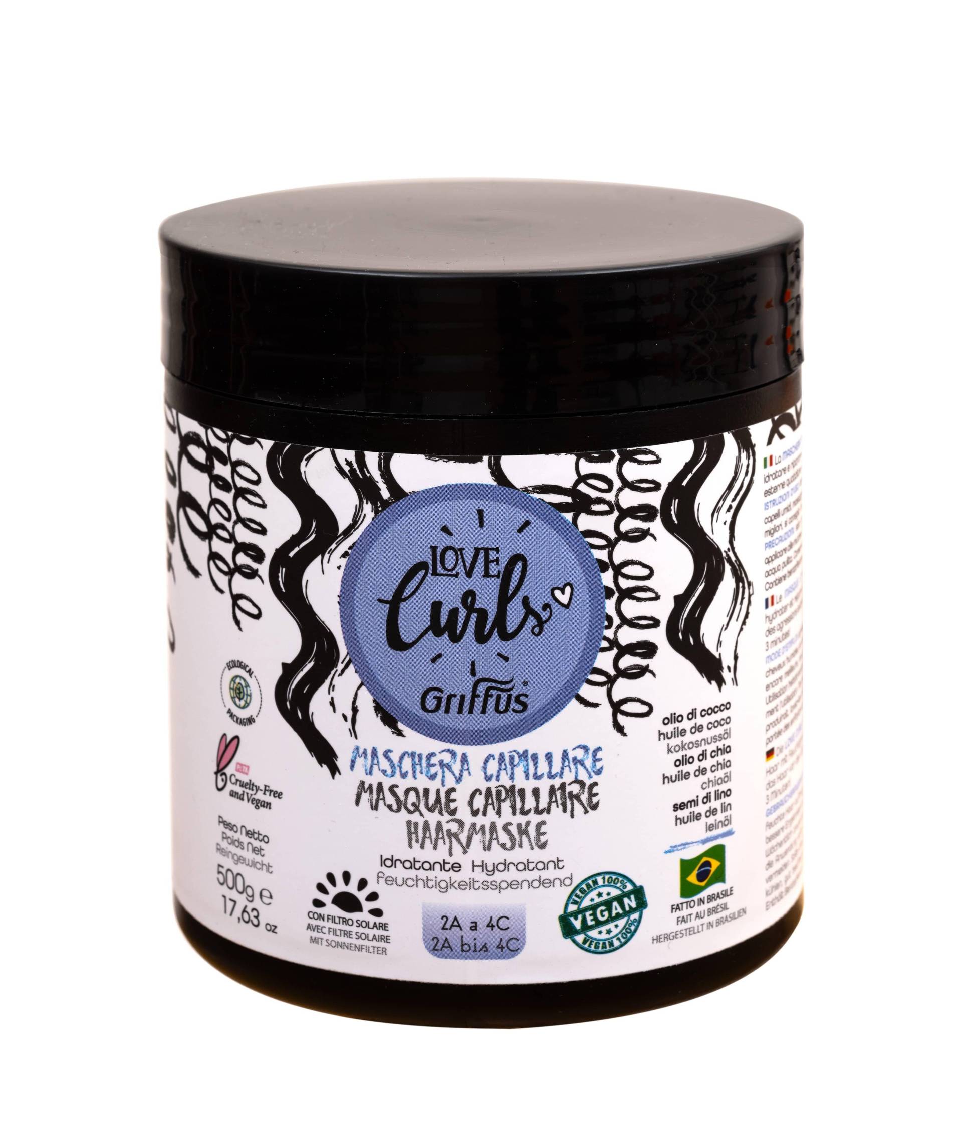 Love Curls Haarmaske 500 Gr Lockiges Haar Damen  ONE SIZE von Griffus