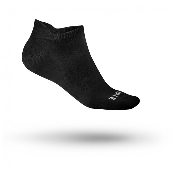 GripGrab - Classic No Show Sock - Velosocken Gr 41-44 - M schwarz/weiß von GripGrab