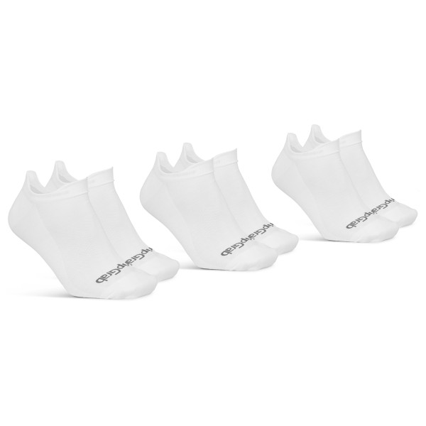 GripGrab - Classic No Show Summer Socks 3-Pack - Velosocken Gr 41-44 - M weiß von GripGrab