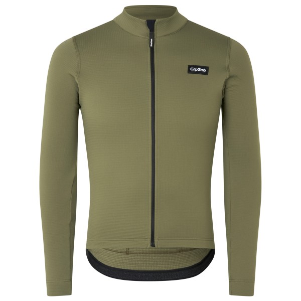 GripGrab - Gravelin Merinotech Thermal Long Sleeve Jersey - Velojacke Gr L;M;S;XL;XXL beige;oliv von GripGrab