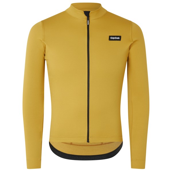 GripGrab - Gravelin Merinotech Thermal Long Sleeve Jersey - Velojacke Gr L beige von GripGrab