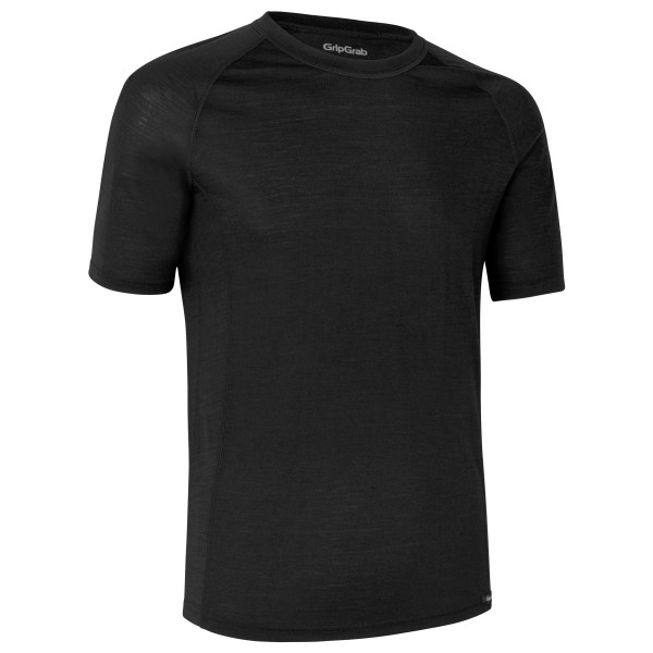 GripGrab - Merino Blend Thermal Short Sleeve Base Layer - Merinounterwäsche Gr L;M;S;XL;XS;XXL schwarz von GripGrab