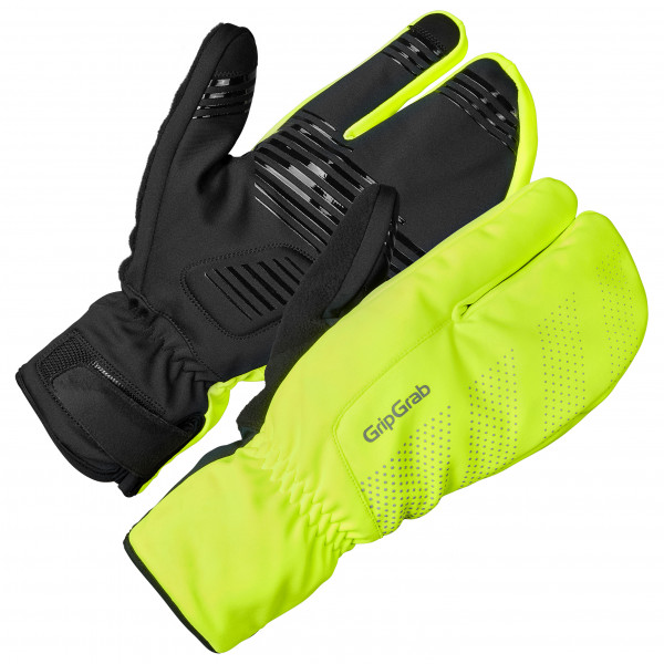 GripGrab - Ride Windproof Deep Winter Lobster Gloves - Handschuhe Gr L - 10;M - 9;S - 8;XL - 11;XS - 7;XXL - 12 grün/schwarz;schwarz von GripGrab