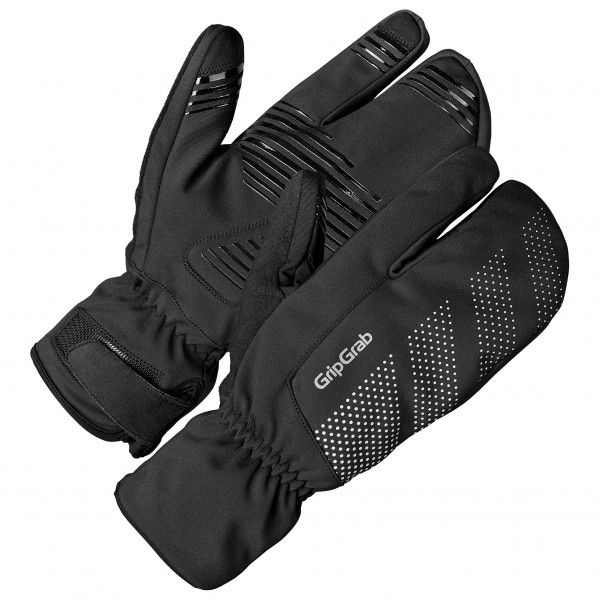 GripGrab - Ride Windproof Deep Winter Lobster Gloves - Handschuhe Gr L - 10 schwarz von GripGrab