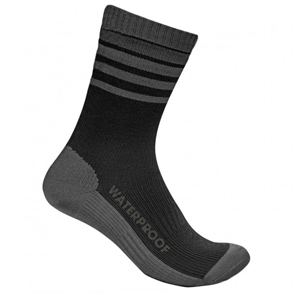 GripGrab - Waterproof Merino Thermal Sock - Velosocken Gr 36-38 - S;42-44 - L;45-47 - XL schwarz/grau von GripGrab