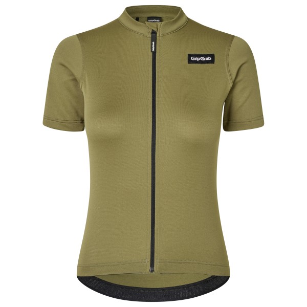 GripGrab - Women's Gravelin Merinotech S/S Jersey - Velotrikot Gr L oliv von GripGrab