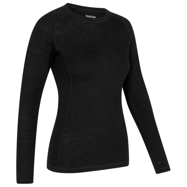 GripGrab - Women's Merino Blend Thermal L/S Base Layer - Merinounterwäsche Gr L;M;S;XL;XS schwarz von GripGrab