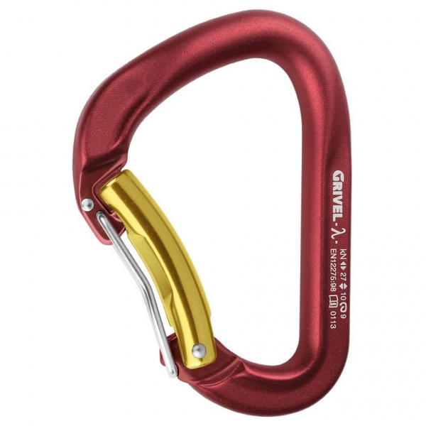 Grivel - Lambda Twin Gate - HMS-Karabiner rot von Grivel