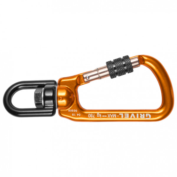 Grivel - Rotor - Materialkarabiner orange/schwarz von Grivel