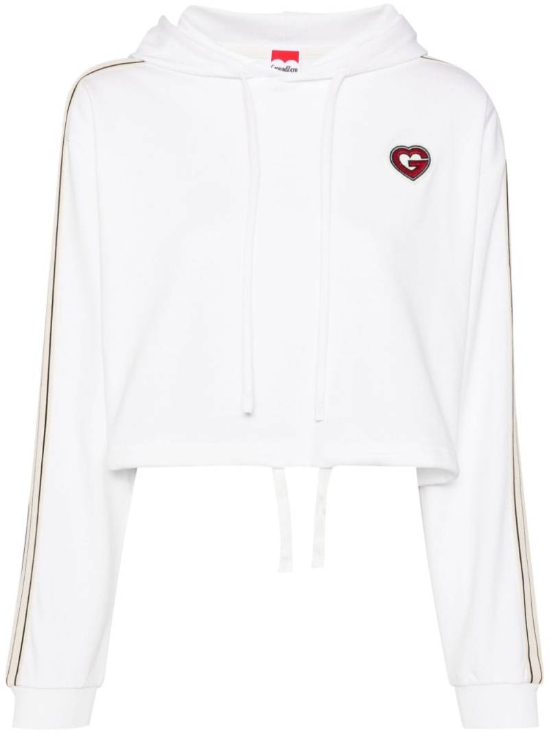 Ground Zero G-Heart cropped hoodie - White von Ground Zero