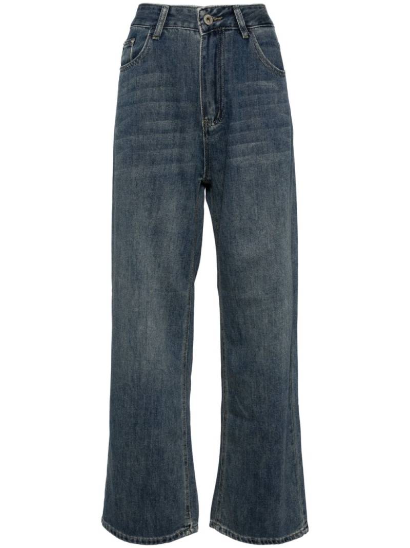 Ground Zero fringed-edge jeans - Blue von Ground Zero