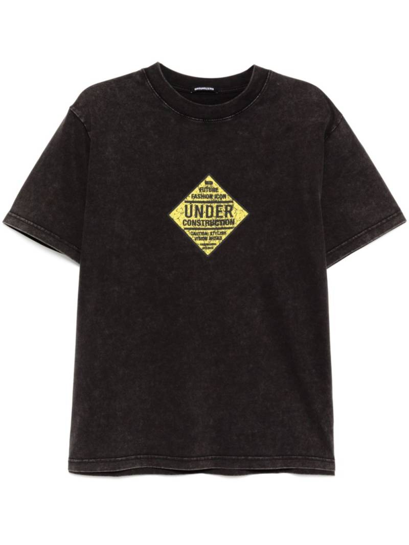 Ground Zero graphic-print T-shirt - Black von Ground Zero