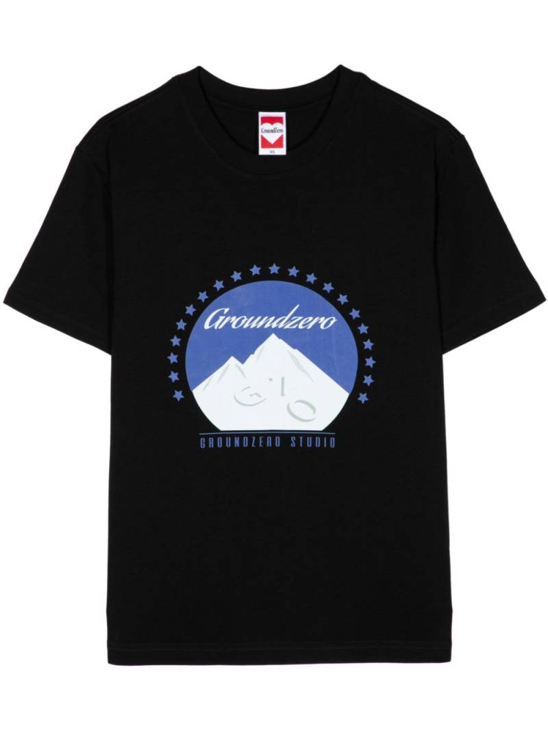 Ground Zero graphic-print cotton T-shirt - Black von Ground Zero