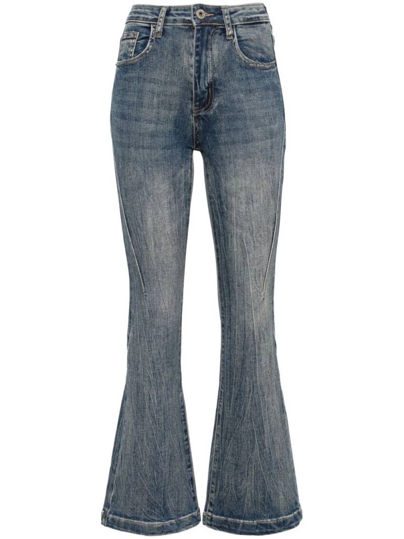 Ground Zero high-rise flared jeans - Blue von Ground Zero