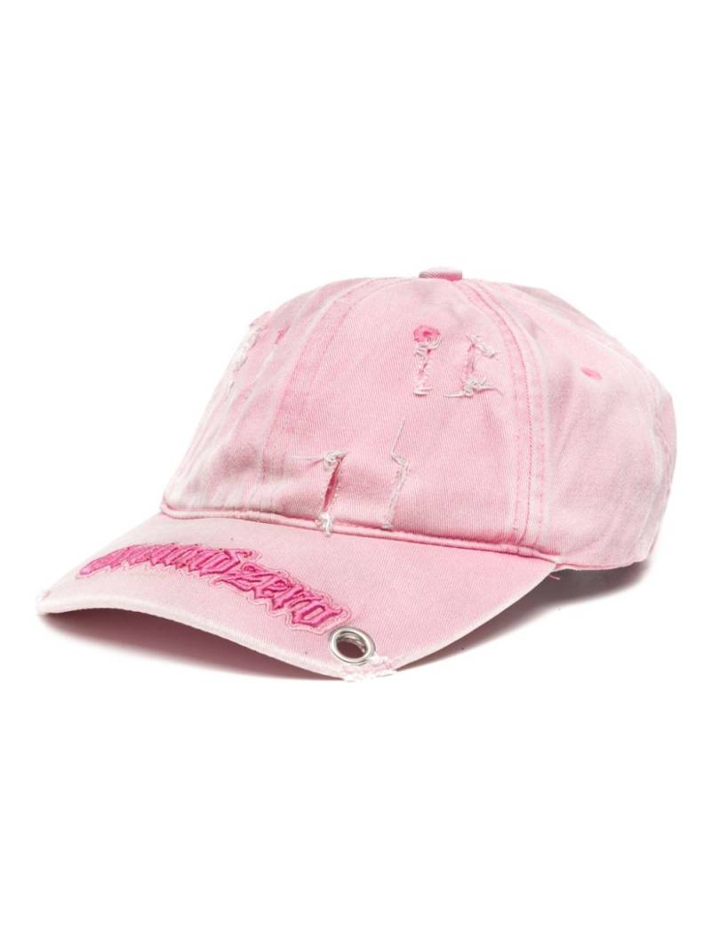 Ground Zero logo patch cap - Pink von Ground Zero