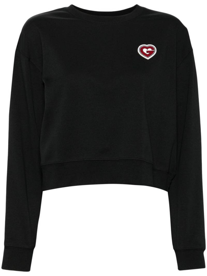 Ground Zero logo-patch crew-neck sweatshirt - Black von Ground Zero