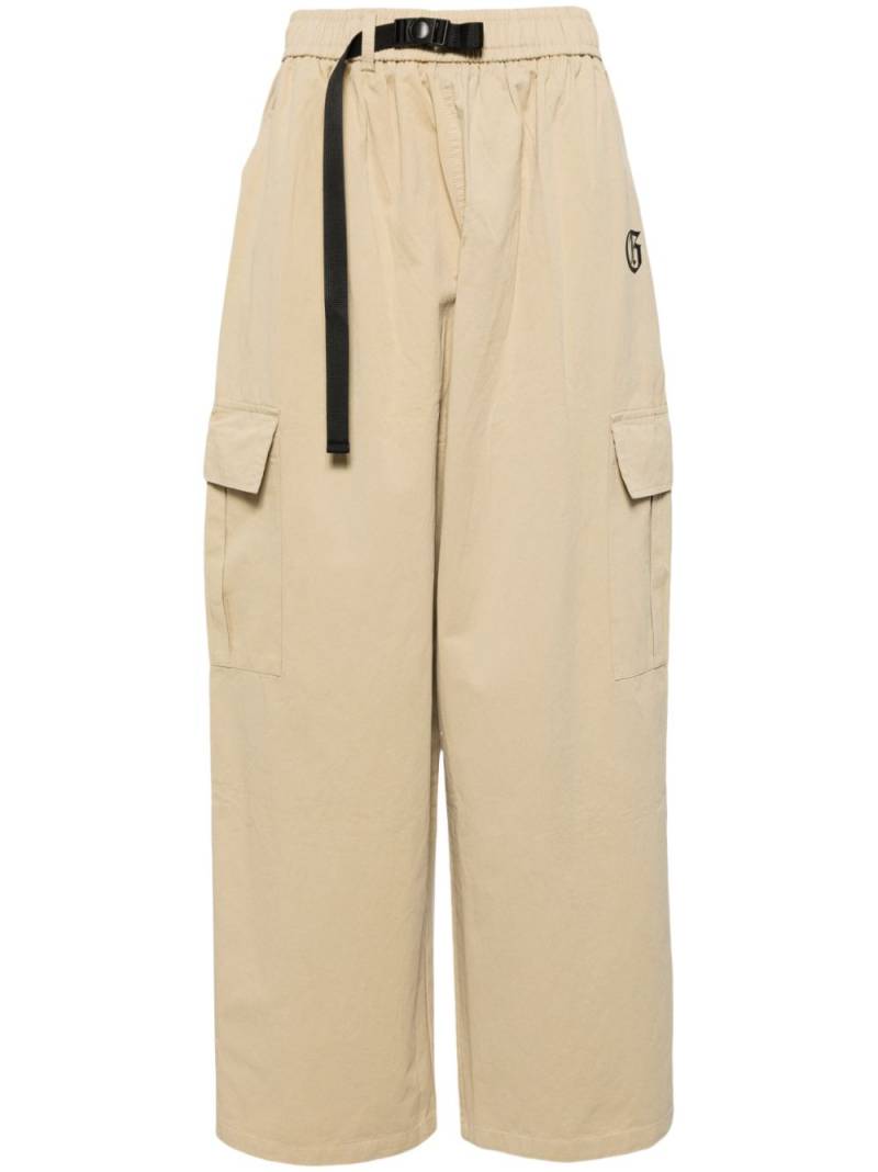 Ground Zero logo-print cargo pants - Brown von Ground Zero