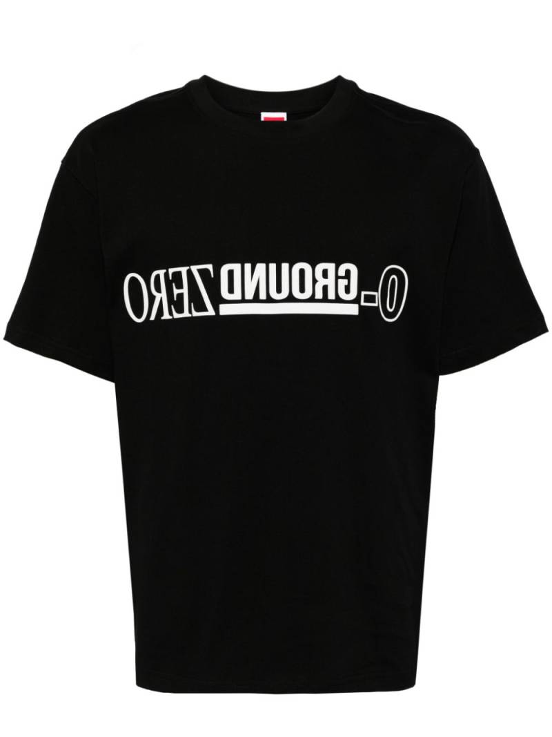 Ground Zero logo-print cotton T-shirt - Black von Ground Zero