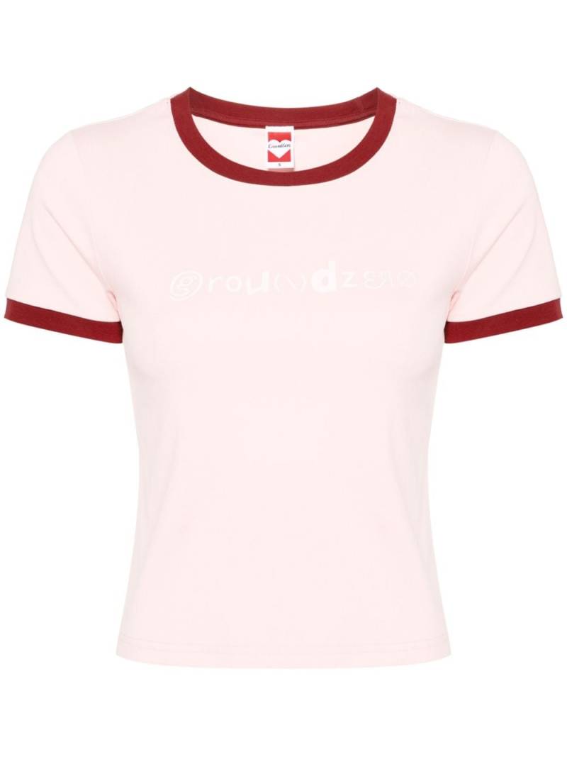 Ground Zero logo-print T-shirt - Pink von Ground Zero