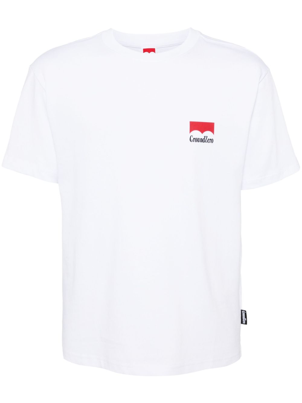 Ground Zero logo-print cotton T-shirt - White von Ground Zero