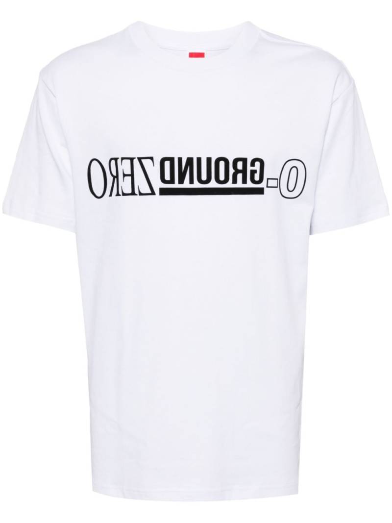 Ground Zero logo-print cotton T-shirt - White von Ground Zero