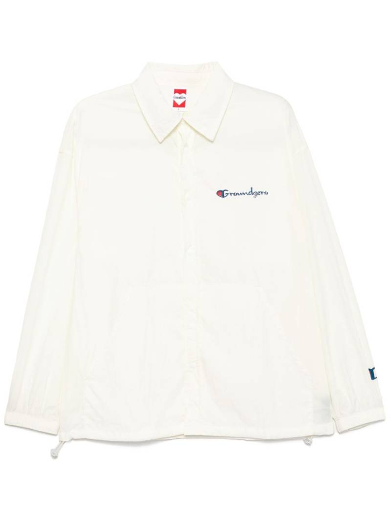 Ground Zero logo-print shirt - White von Ground Zero