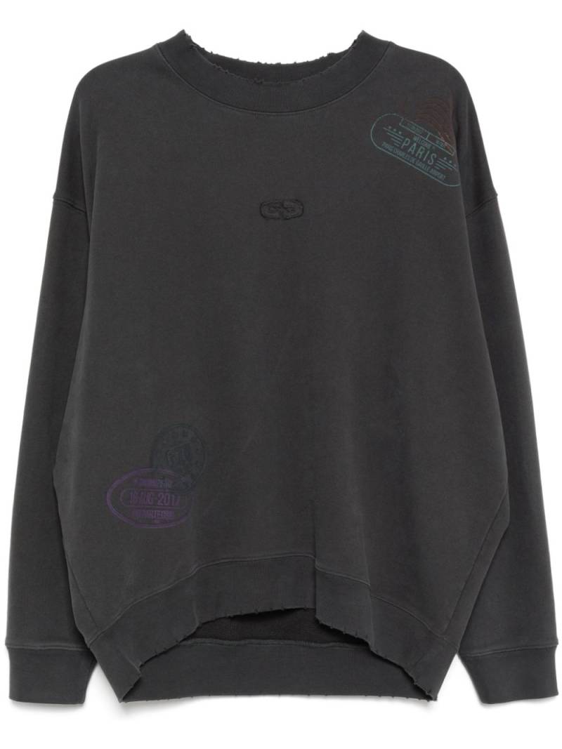 Ground Zero logo-print sweatshirt - Grey von Ground Zero