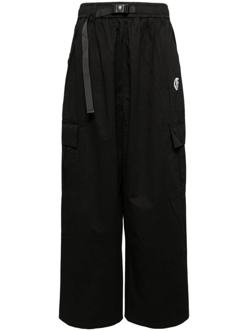 Ground Zero logo tapered cargo pants - Black von Ground Zero