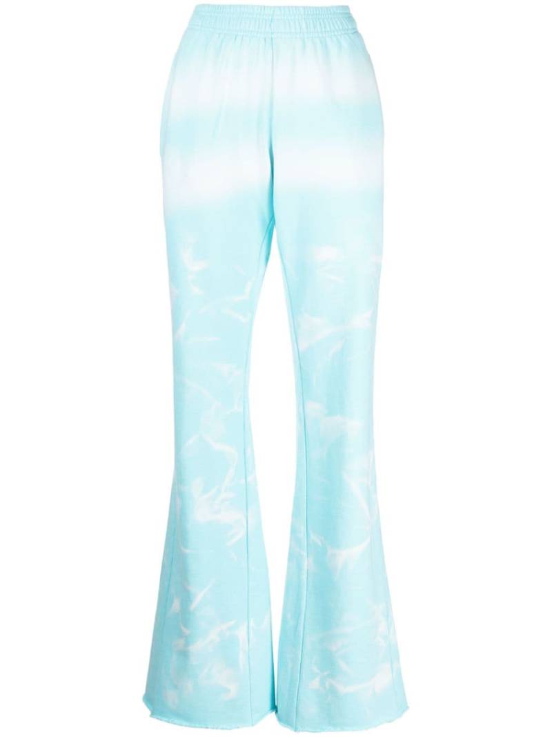 Ground Zero tie-dye print cotton trousers - Blue von Ground Zero