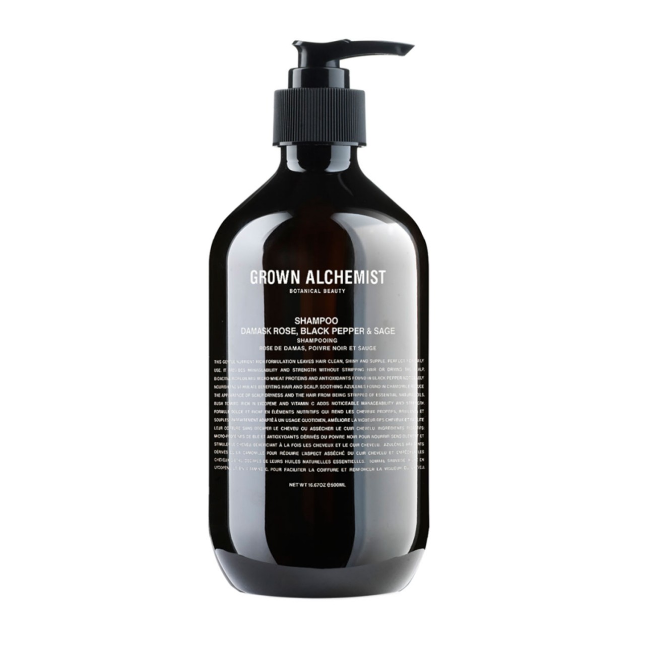 GROWN HAIR - Shampoo Damask Rose, Black Pepper & Sage von Grown Alchemist