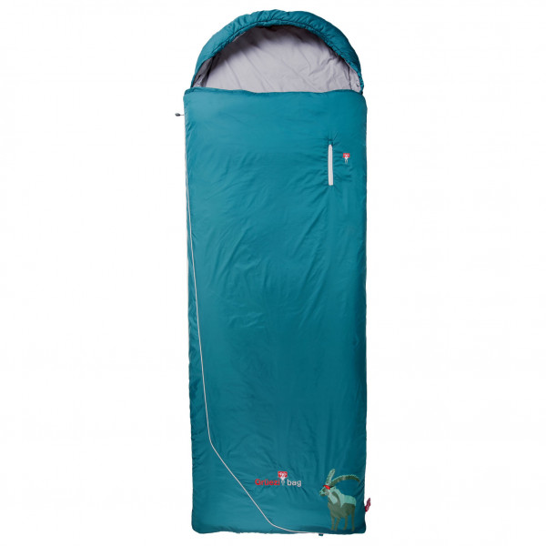 Grüezi Bag - Biopod Wolle Goas Comfort Links - Kunstfaserschlafsack Gr 191 cm blau von Grüezi Bag