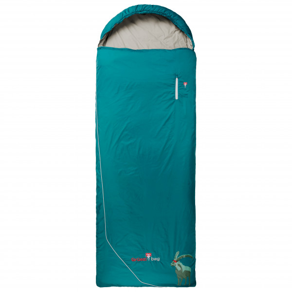 Grüezi Bag - Biopod Wolle Goas Comfort Links - Kunstfaserschlafsack Gr 191 cm blau von Grüezi Bag