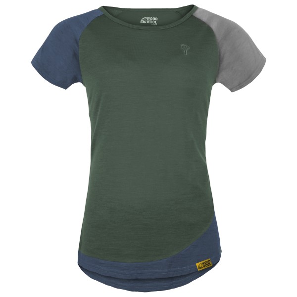 Grüezi Bag - Women's Woodwool T-Shirt Lady Janeway - Merinoshirt Gr L bunt von Grüezi Bag