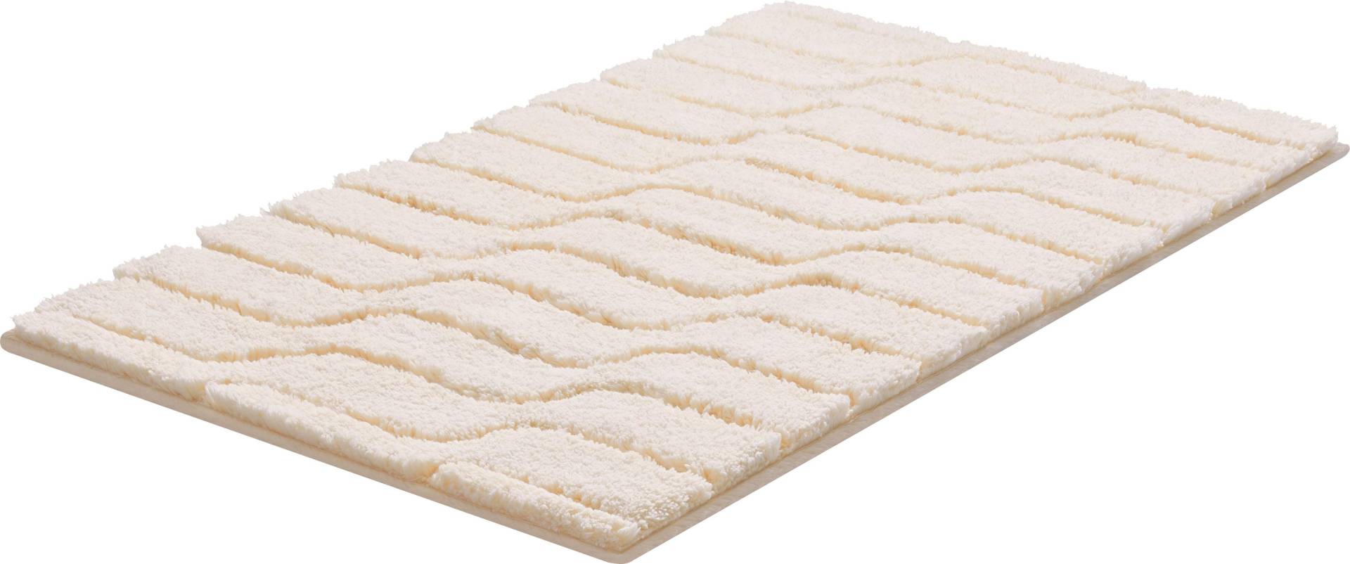Grund Badematte »Vogue«, rutschhemmend beschichtet, fussbodenheizungsgeeignet, dichter Flor, Hoch-Tief-Effekt, Wellen-Design Grund Badematte »Vogue«, rutschhemmend beschichtet, fussbodenheizungsgeeignet, dichter Flor, Hoch-Tief-Effekt, Wellen-Design von Grund